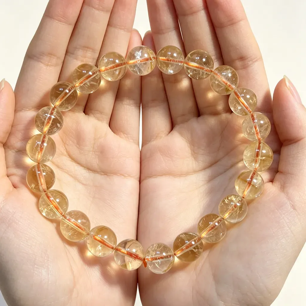 Five Elements Bracelet- pyramid citrine bracelet