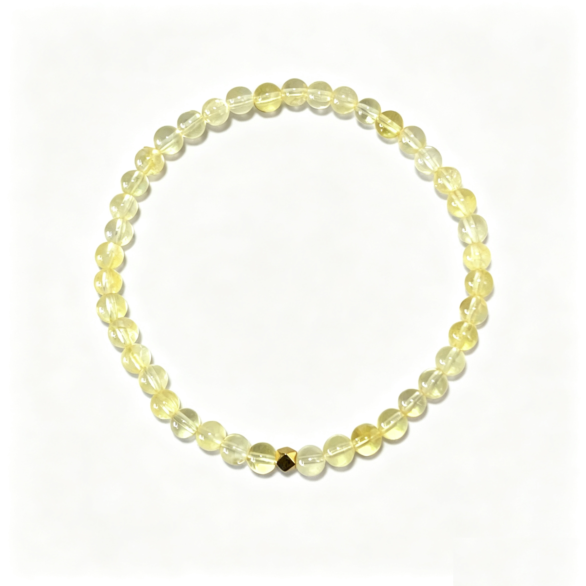Citrine Bracelet in natural citrine beads on elastic cord
